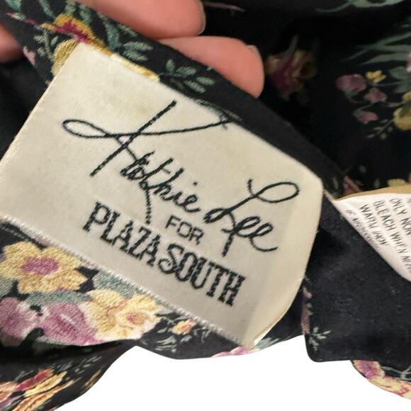 Vintage 1990s Floral Button Front Tie back Cottagecore Maxi Dress L - Picture 9 of 9